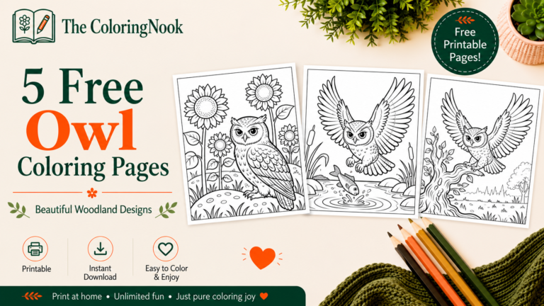 Owl Coloring Pages