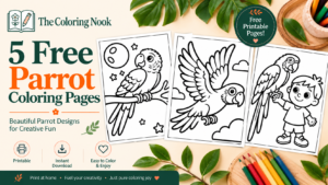 Parrot Coloring Pages