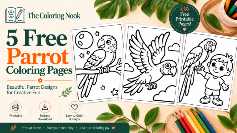 Parrot Coloring Pages