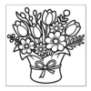 Spring tulip and daisy bouquet.
