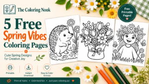 Spring Vibes Coloring Pages