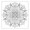 Symmetric Flower Mandala Symmetric flower mandala coloring page.