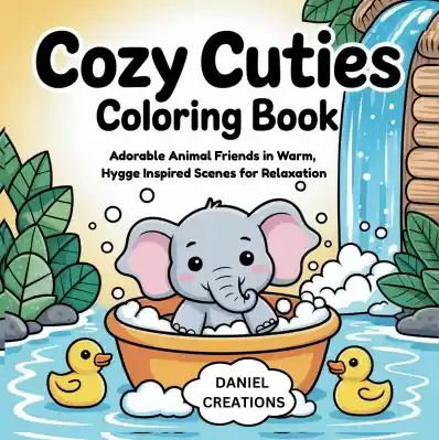 Cozy Cuties Coloring Book - 40 Pages