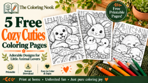 Cozy Cuties Coloring Pages