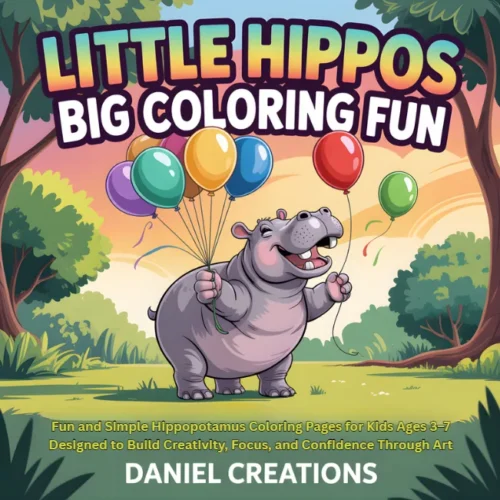 Hippo Coloring Book - 40 Pages