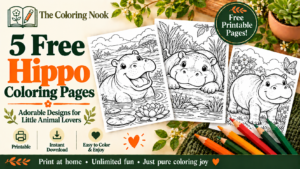 Hippo Coloring Pages