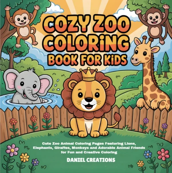 Zoo Coloring Book - 40 Pages
