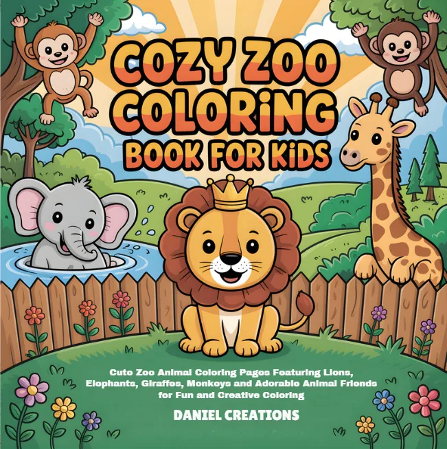 Zoo Coloring Book - 40 Pages
