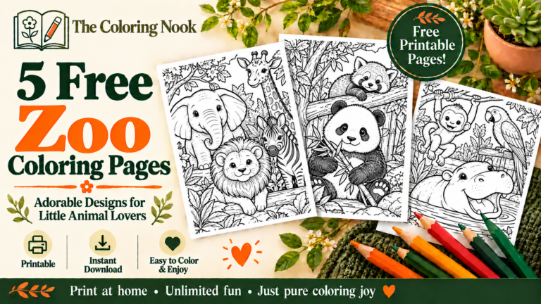 Zoo Coloring Pages